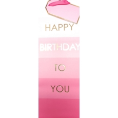 GIFT BAG,Happy Birthday Pink (Bottle)